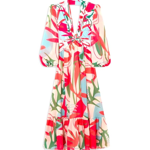 PatBo Rio Cutout Floral Pattern Dress - Picture 6 of 10